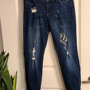 Sz 6/28 Vintage America Blues Boho Skinny Ankle Jeans